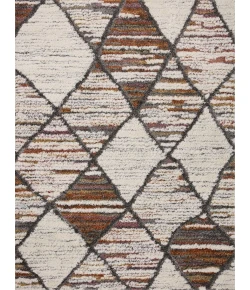 Loloi Levitt Shag LEV-05 Ivory / Fiesta Area Rug 4 ft. 0 in. X 6 ft. 0 in. Rectangle