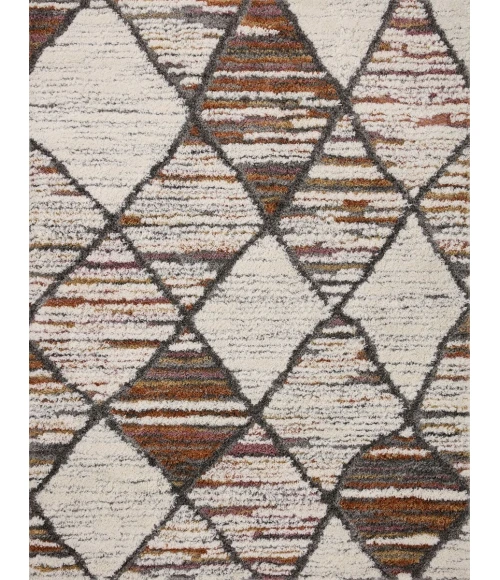 Loloi Levitt Shag Ivory / Fiesta 4'-0" x 6'-0" Accent Rug