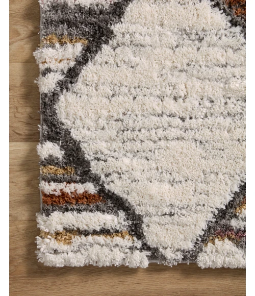 Loloi Levitt Shag Ivory / Fiesta 4'-0" x 6'-0" Accent Rug