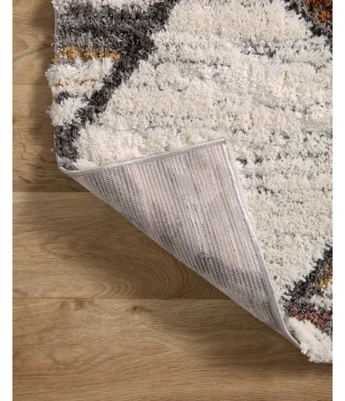 Loloi Levitt Shag Ivory / Fiesta 4'-0" x 6'-0" Accent Rug