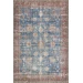 Loloi Loren LQ-01 BLUE / BRICK Area Rug 8 ft. 4 in. X 11 ft. 6 in. Rectangle