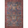 Loloi Loren LQ-10 BLUE / RED Area Rug 7 ft. 6 in. X 9 ft. 6 in. Rectangle