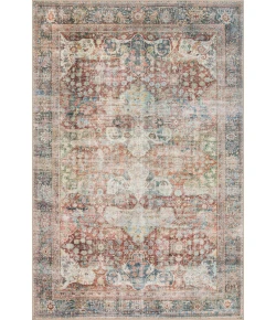 Loloi Loren LQ-14 BRICK / MULTI Area Rug 3 ft. 6 in. X 5 ft. 6 in. Rectangle