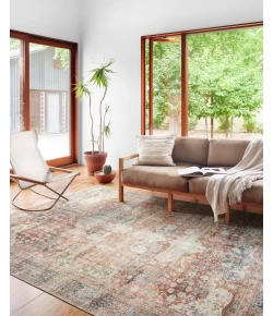 Loloi Loren LQ-14 BRICK / MULTI Area Rug 3 ft. 6 in. X 5 ft. 6 in. Rectangle