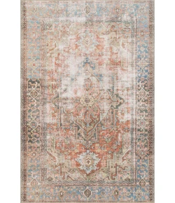 Loloi Loren LQ-15 TERRACOTTA / SKY Area Rug 8 ft. 4 in. X 11 ft. 6 in. Rectangle