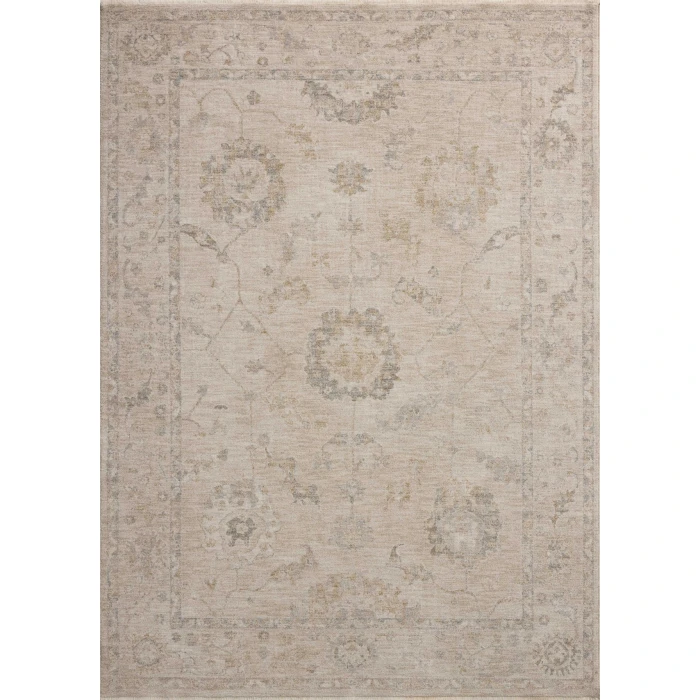 Chris Loves Julia x Loloi Louisa Oatmeal / Slate LOI-02 9ft.-6in. X 13ft.-1in. Rect. Rug