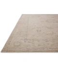 Chris Loves Julia x Loloi Louisa Oatmeal / Slate LOI-02 7ft.-10in. X 7ft.-10in. Round Rug