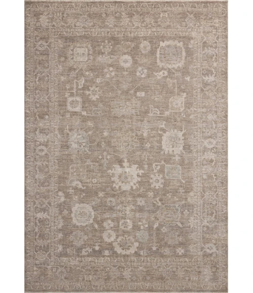 Chris Loves Julia x Loloi Louisa Taupe / Ivory LOI-03 2ft.-7in. X 8ft. Rect. Rug