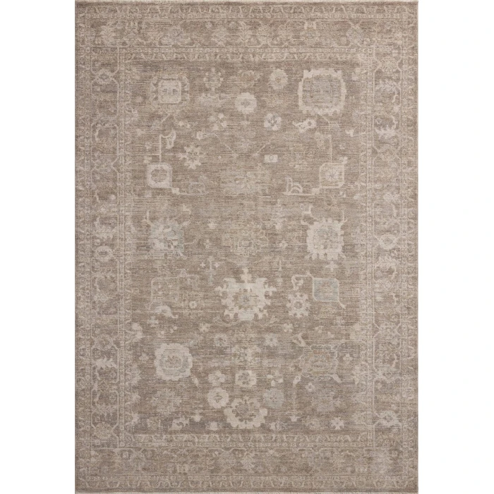 Chris Loves Julia x Loloi Louisa Taupe / Ivory LOI-03 2ft.-7in. X 10ft. Rect. Rug