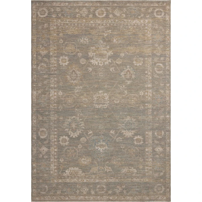 Chris Loves Julia x Loloi Louisa Lagoon / Ivory LOI-04 2ft.-7in. X 14ft. Rect. Rug