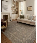 Chris Loves Julia x Loloi Louisa Lagoon / Ivory LOI-04 7ft.-10in. X 7ft.-10in. Round Rug