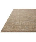 Chris Loves Julia x Loloi Louisa Taupe / Gold LOI-04 3ft.-6in. X 5ft.-6in. Rect. Rug