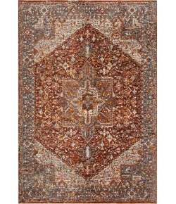 Loloi Lourdes LOU-02 Rust / Multi Area Rug 2 ft. 8 in. X 2 ft. 8 in. Round