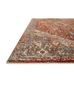 Loloi Lourdes LOU-02 Rust / Multi Area Rug 2 ft. 8 in. X 2 ft. 8 in. Round