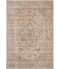 Loloi Lourdes LOU-04 Ivory / Spice Area Rug 2 ft. 8 in. X 2 ft. 8 in. Round