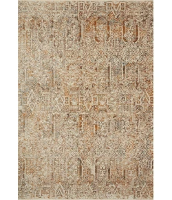 Loloi Lourdes LOU-05 Ivory / Orange Area Rug 2 ft. 8 in. X 2 ft. 8 in. Round