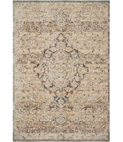 Loloi Lourdes LOU-06 Ivory / Multi Area Rug 2 ft. 8 in. X 2 ft. 8 in. Round