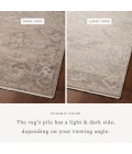 Loloi Lyra Blush / Dove 9'-3" x 13' Area Rug