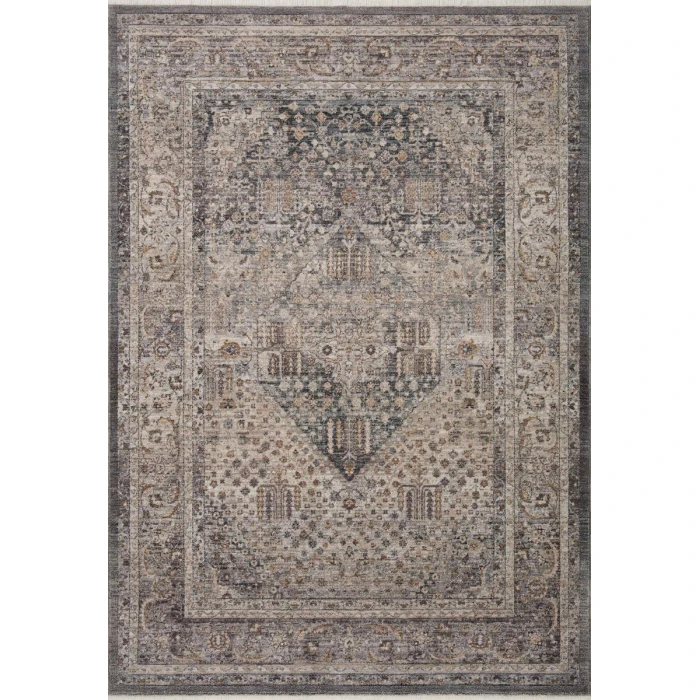 Loloi Lyra Denim / Pebble 2'-3" x 3'-10" Accent Rug