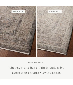 Loloi Lyra LYR-02 Denim / Pebble Area Rug 2 ft. 7 in. X 8 ft. 0 in. Rectangle