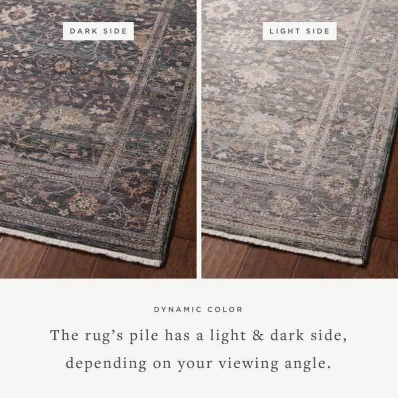 Loloi Lyra Ink / Multi 18" x 18" Sample Rug