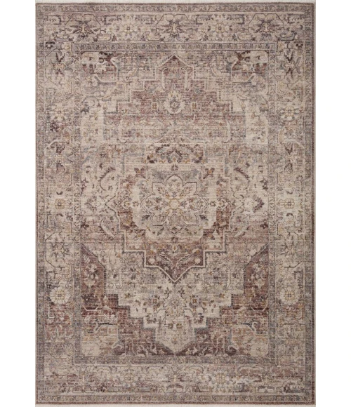 Loloi Lyra Berry / Stone 2'-7" x 8'-0" Runner Rug