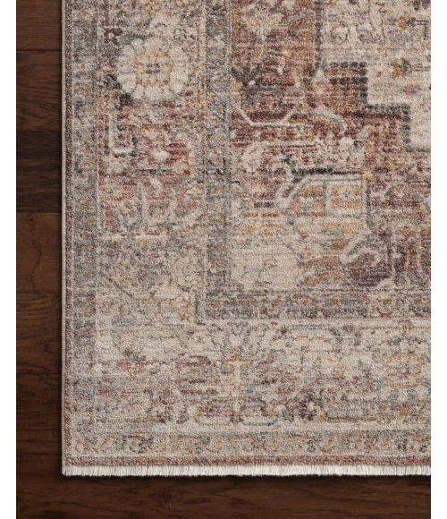 Loloi Lyra Berry / Stone 2'-7" x 8'-0" Runner Rug