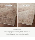 Loloi Lyra Natural / Mocha 7'-10" x 7'-10" Round Area Rug