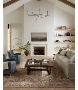 Loloi Lyra LYR-07 Natural / Mocha Area Rug 7 ft. 10 in. X 7 ft. 10 in. Round