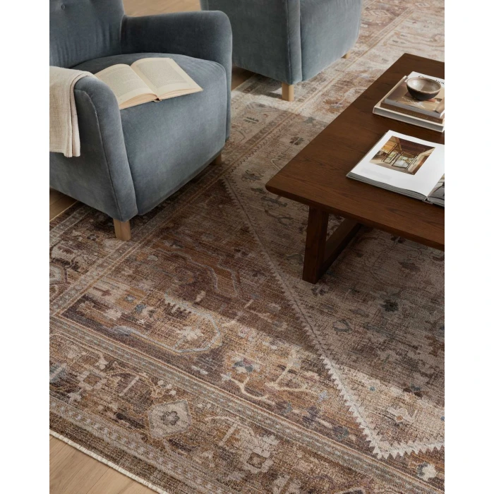 Loloi Lyra Natural / Mocha 2'-7" x 8'-0" Runner Rug