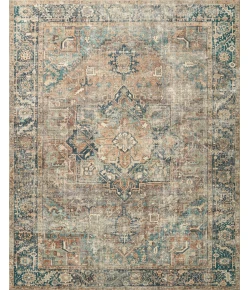 Loloi Margot Feat. Cloudpile™ MAT-02 Terracotta / Lagoon Area Rug 8 ft. 6 in. X 11 ft. 6 in. Rectangle