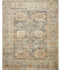 Loloi Margot Feat. Cloudpile™ MAT-03 Ocean / Spice Area Rug 5 ft. 0 in. X 7 ft. 6 in. Rectangle