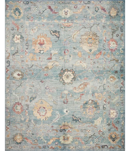 Loloi II Margot Collection Denim / Multi 2'-3" X 3'-9" Accent Rug