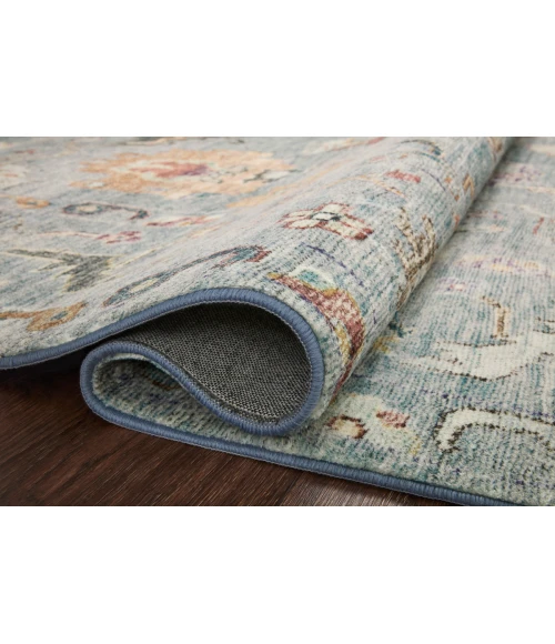 Loloi II Margot Collection Denim / Multi 2'-3" X 3'-9" Accent Rug