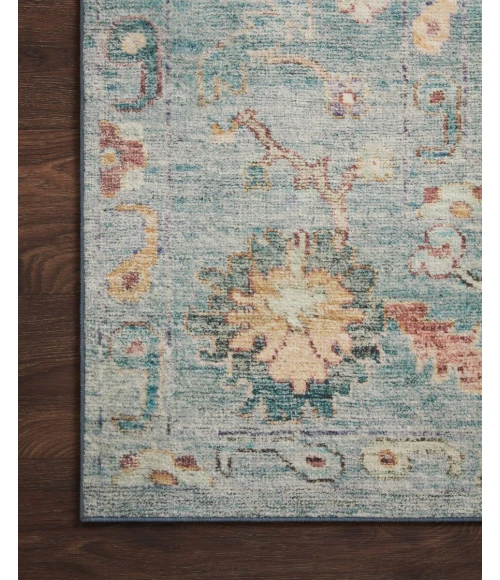 Loloi II Margot Collection Denim / Multi 2'-3" X 3'-9" Accent Rug