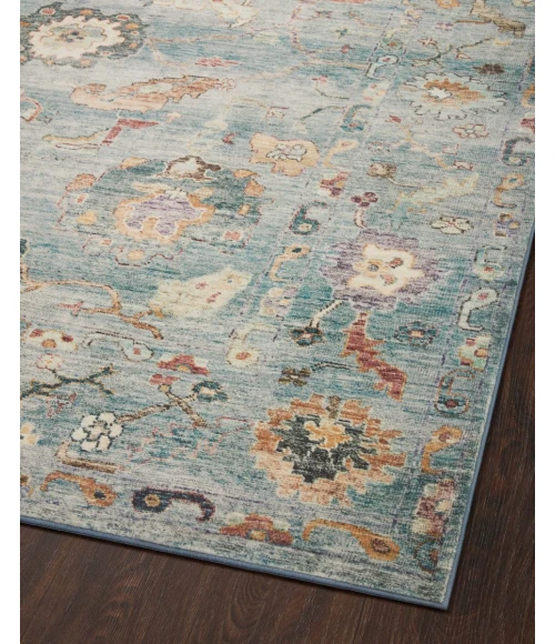 Loloi II Margot Collection Denim / Multi 2'-3" X 3'-9" Accent Rug