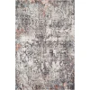 Loloi Medusa MED-01 IVORY / GRANITE Area Rug 18 in. X 18 in. Sample