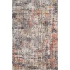 Loloi Medusa MED-07 GRAPHITE / SUNSET Area Rug 18 in. X 18 in. Sample