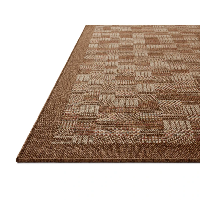 Loloi Merrick Chestnut / Fiesta MER-04 2 ft. 3 in. X 7 ft. 7 in. Rectangle Rug