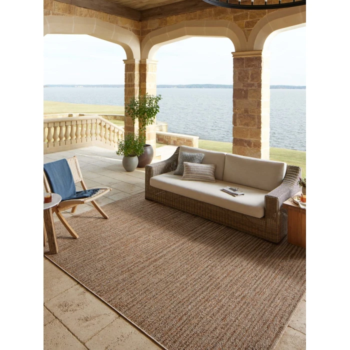 Loloi Merrick Oatmeal / Multi MER-06 5 ft. X 7 ft. 7 in. Rectangle Rug