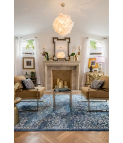 Loloi Mirage MK-01 DENIM Area Rug 5 ft. 6 in. X 8 ft. 6 in. Rectangle