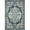 Loloi Mika MIK-01 DK BLUE / DK BLUE Area Rug 3 ft. 11 in. X 5 ft. 11 in. Rectangle