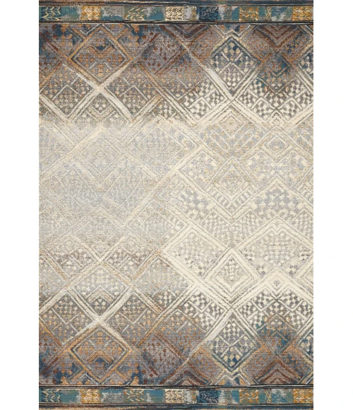 Loloi Mika MIK-02 IVORY / MEDITERRANEAN Area Rug 3 ft. 11 in. X 5 ft. 11 in. Rectangle