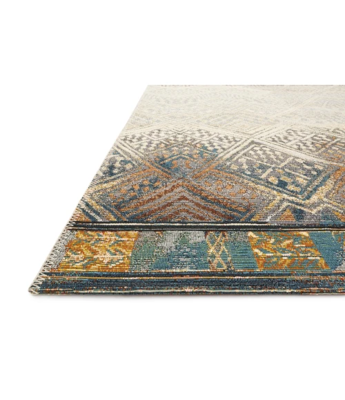 Loloi Mika MIK-02 IVORY / MEDITERRANEAN Area Rug 3 ft. 11 in. X 5 ft. 11 in. Rectangle