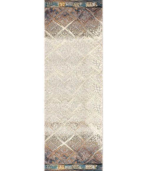 Loloi Mika MIK-02 IVORY / MEDITERRANEAN Area Rug 3 ft. 11 in. X 5 ft. 11 in. Rectangle