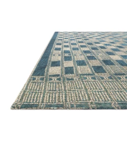 Loloi Mika MIK-08 BLUE / IVORY Area Rug 5 ft. 3 in. X 7 ft. 8 in. Rectangle