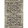 Loloi Mika MIK-13 IVORY / BLACK Area Rug 3 ft. 11 in. X 5 ft. 11 in. Rectangle