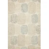 Loloi Milo MLO-01 Teal / Neutral Area Rug 18 in. X 18 in. Sample