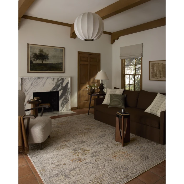 Loloi Milena Ivory / White MLE-07 5ft.-2in. x 7ft.-6in. Rect. Rug