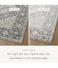 Loloi II Monroe Charcoal / Multi 2'-6" x 4'-0" Accent Rug